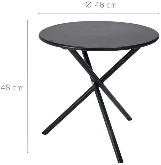 Beliani Metalinis sodo stalas, Ø 48 cm