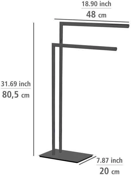 Wenko RECCO metalinė rankšluosčių kabykla, dviejų rankų