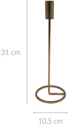 Home Styling Collection Minimalistinė žvakidė vienai žvakei, 31 cm