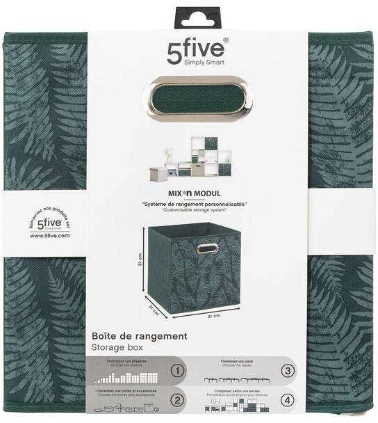5five Simply Smart MIX'N'MODUL laikymo konteineris su lapų raštu