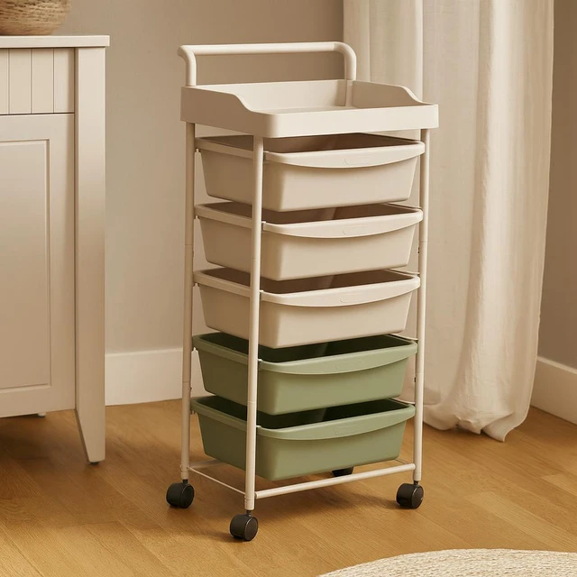 5five Simply Smart Mobilus organizatorius DESKOLOR, 6 stalčiai, 82 cm