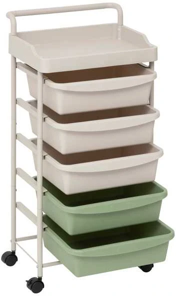 5five Simply Smart Mobilus organizatorius DESKOLOR, 6 stalčiai, 82 cm