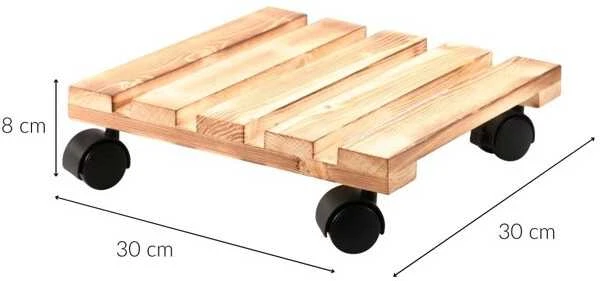 Kesper Mobilus vazonų stovas, pušies mediena, 100 kg