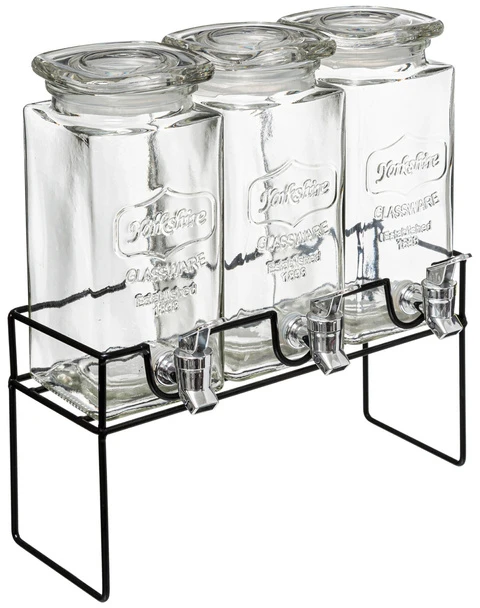 Stiklainių su kraneliais komplektas Secret de Gourmet (3 x 1,5 l)