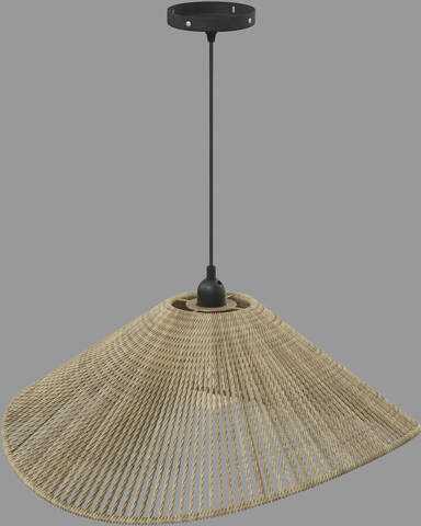 Atmosphera MYHA pakabinamas šviestuvas virš stalo, austas gaubtas, 58 cm