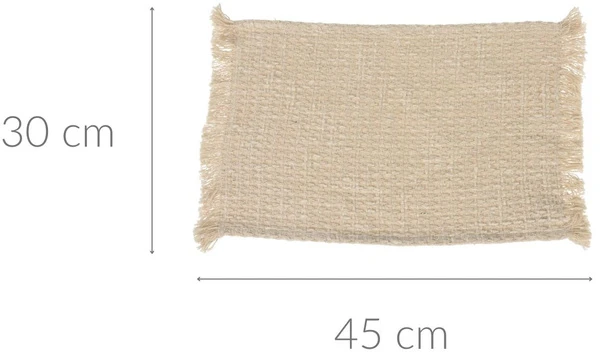 KOOPMAN Natural jute placemat for a table, 45 x 30 cm