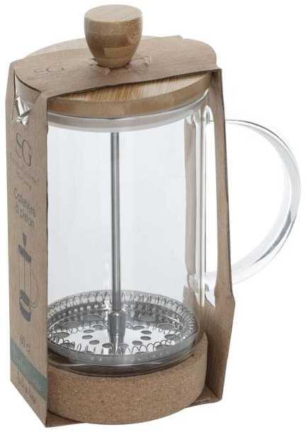 Secret De Gourmet NATURE BAMBOO Stūmoklinis kavos plakiklis, 600 ml