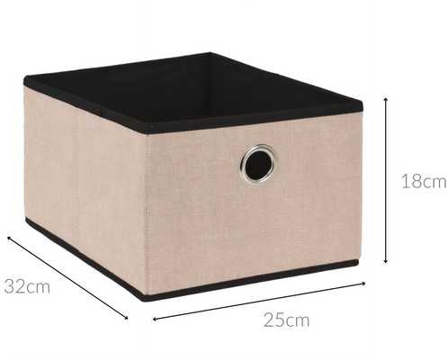 Storage Solutions Neaustinė tekstilės talpykla, 32 x 25 x 18 cm
