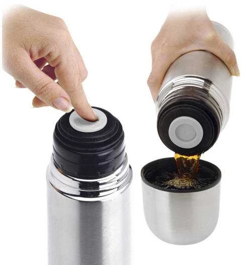 Excellent Houseware Kelioninis termosas 750 ml sidabrinis
