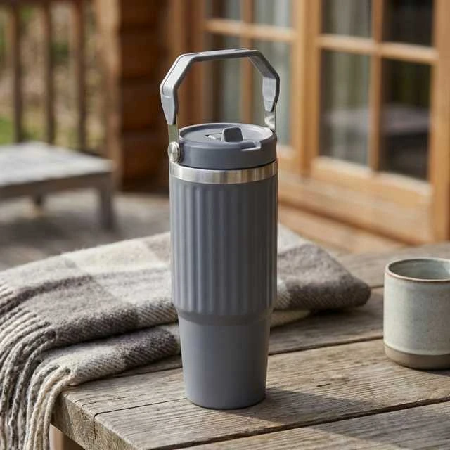 Thermos Nerūdijančio plieno termosas su rankena VARMÖ, 900 ml