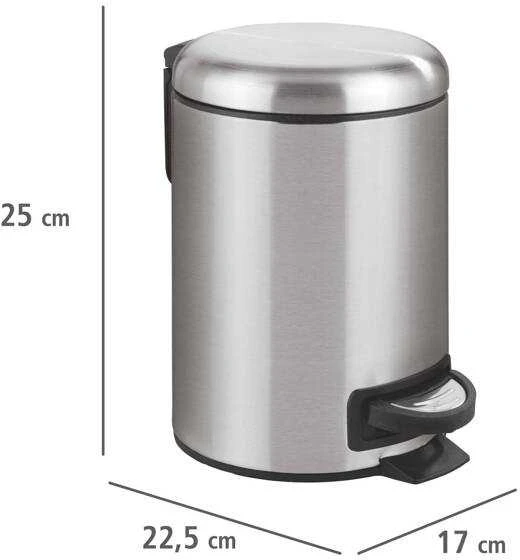 Nerūdijantis plienas waste bin LEMAN, Easy Close, 3 l, WENKO
