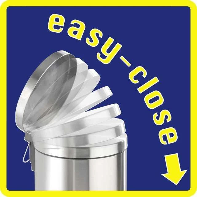 Nerūdijantis plienas waste bin LEMAN, Easy Close, 3 l, WENKO