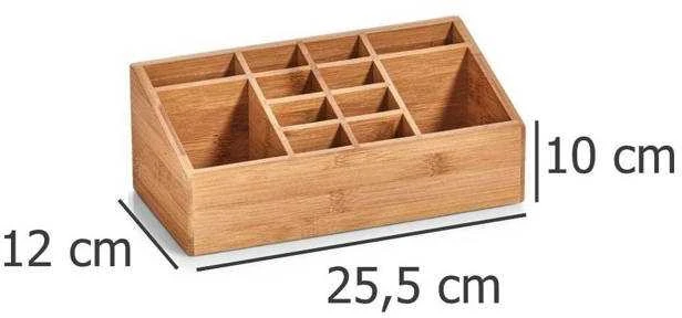Office Tvarkykla kosmetikai, biuro reikmenims - 12 skyrių, bambukas, ZELLER
