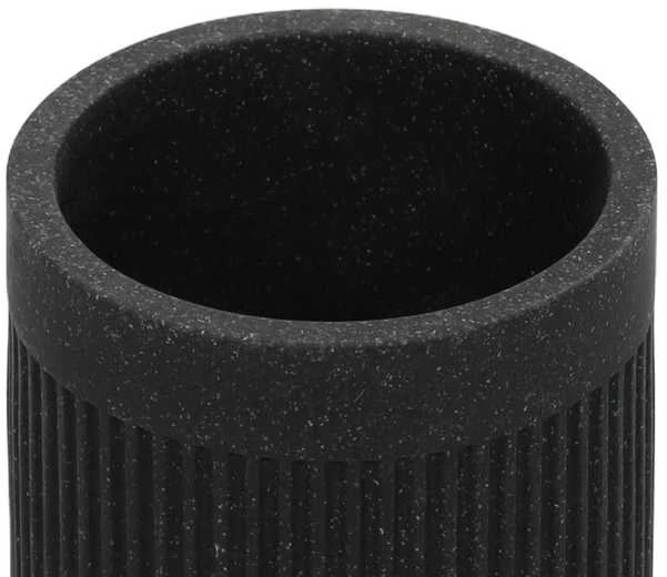 5five Simply Smart Onyx Dantų šepetėlio talpykla, ONIKSAS, šiferis, Ø 7 cm