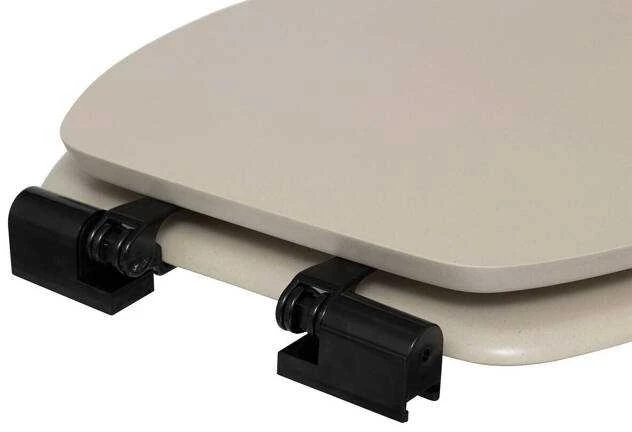 5five Simply Smart ONYX tyliai užsidaranti tualeto sėdynė, 37,5 x 49,9 x 5,2 cm