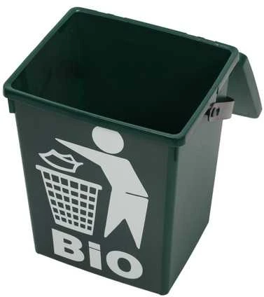 Dekoracja Domu Organinių atliekų konteineris su BIO logotipu, su rankena, 5 l
