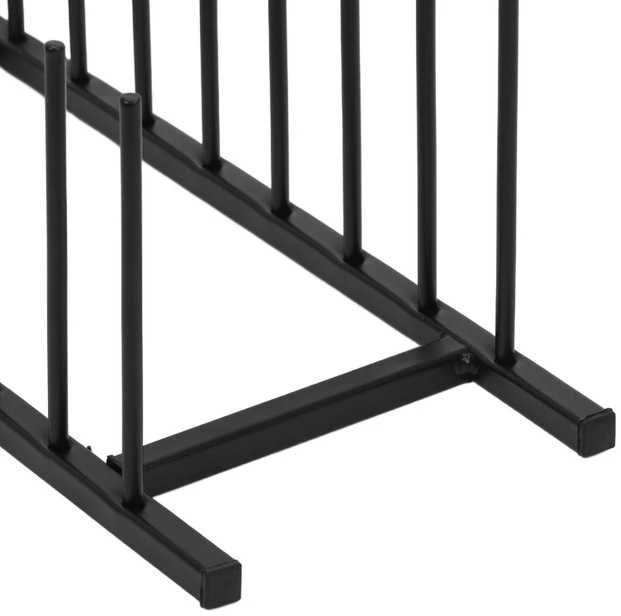 Bigbuy Home Metalinė puodo dangčio ir lėkščių laikiklis juoda 34,5x12,5x12 cm