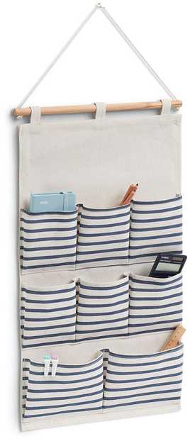 Zeller ORGANIZER NA ŚCIANĘ POLIESTER Z KIESZENIAMI 35 X 58.5 CM BEŻOWY
