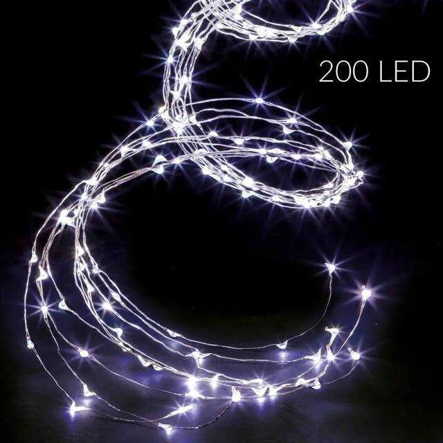 Fééric Lights and Christmas Outdoor Lauko šviesos girlianda, kaskados, 200 LED
