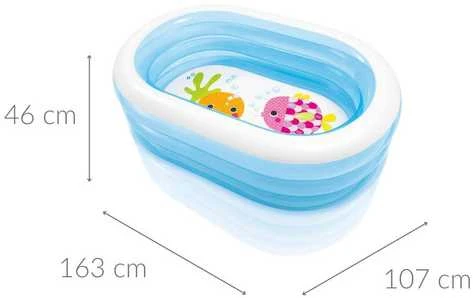 Pripučiamas baseinas INTEX My Sea Friends Pool 163x107x46cm
