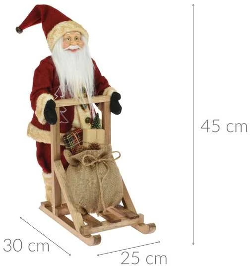 Home Styling Collection Kalėdinė dekoracija, Kalėdų Senelis ant rogių
