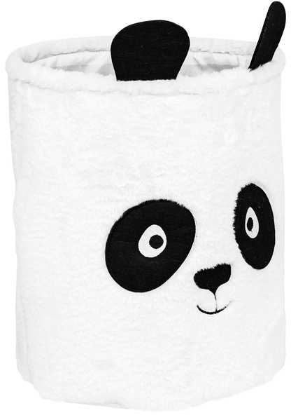 Atmosphera Pudełko na zabawki 40 cm balta Panda organizer do pokoju dziecięcego