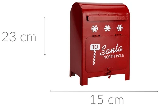 Home Styling Collection Pašto dėžutė laiškams Kalėdų Seneliui, 15 x 23 cm