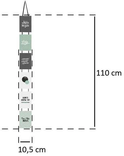 Atmosphera PIECES 6 dalių nuotraukų rėmelis, originalus sieninio laikiklio rinkinys