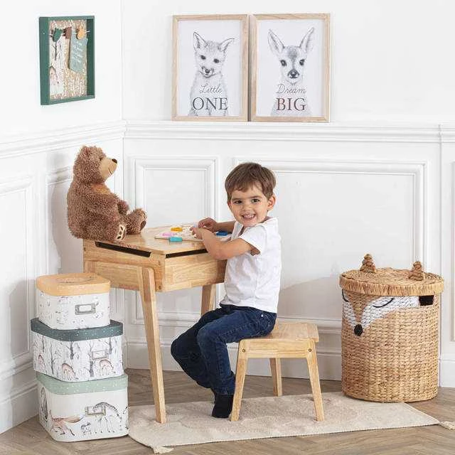 Atmosphera PIECES Dekoratyvinės dėžutės su dangteliu Forest Friends, 3 vnt