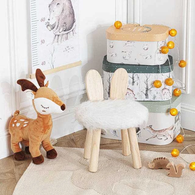 Atmosphera PIECES Dekoratyvinės dėžutės su dangteliu Forest Friends, 3 vnt