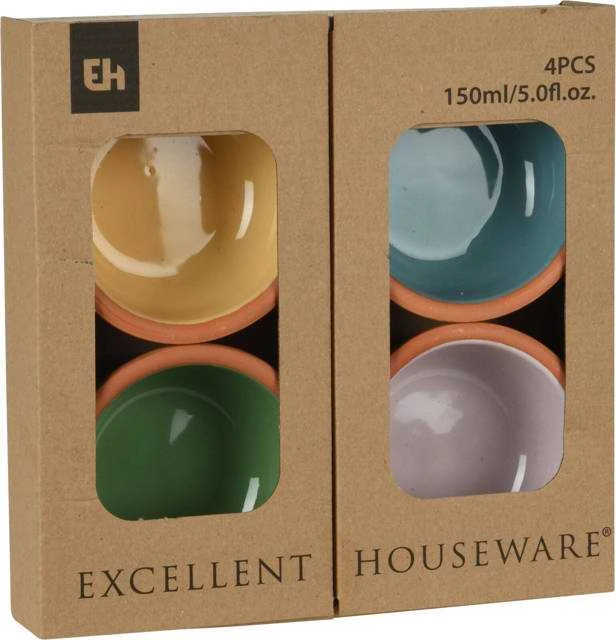 Excellent Houseware Keramikiniai ramekinai 10,5 cm, 140 ml, 4 vnt.