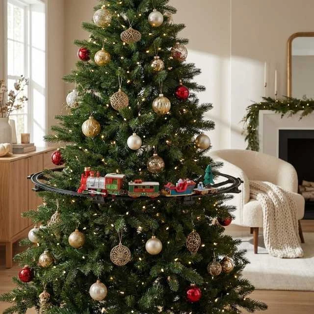 Home Styling Collection PIECES Kalėdinis traukinukas Kalėdų eglutei, 23 dalys, Ø 87,5 cm