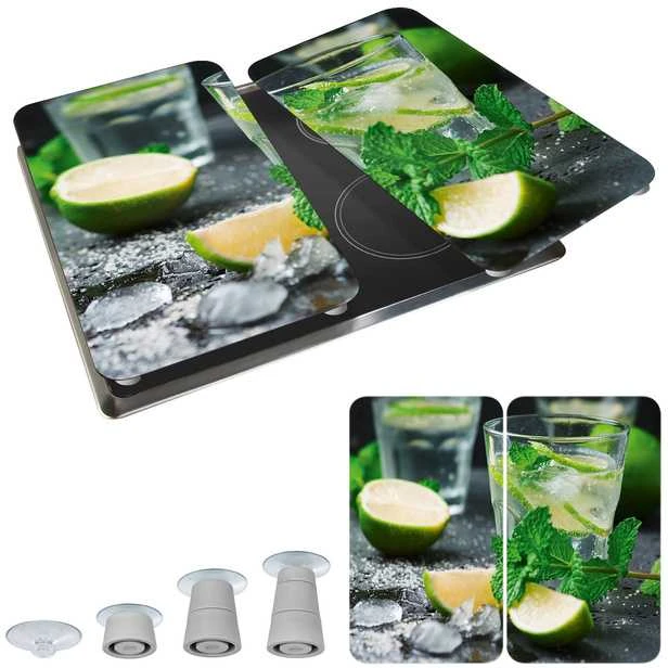 MOJITO stiklo apsauginės plokštės viryklei - 2 vnt, WENKO