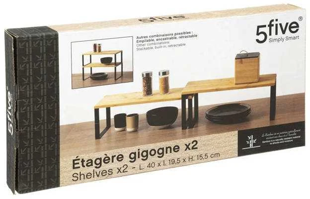 5five Simply Smart PIECES Pastatoma virtuvės lentyna stalviršiui, 2 vnt