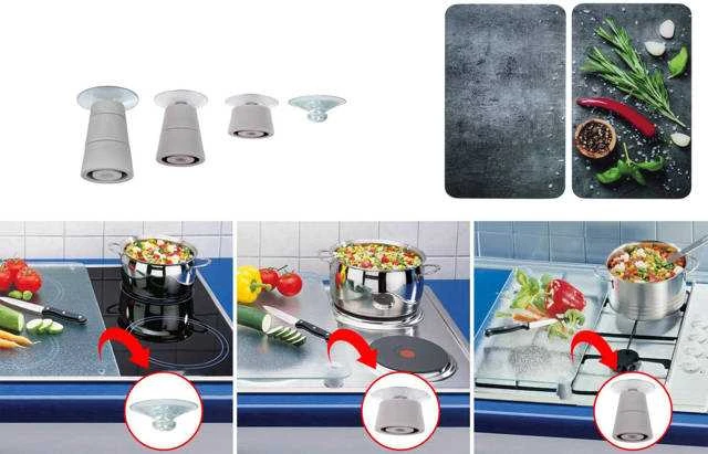 Maximex PIECES Stiklinės apsauginės plokštelės krosnelei ROSEMARY, 2 vnt