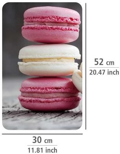 Stiklinės apsauginės plokštės MACARONS viryklei — 2 vnt., WENKO