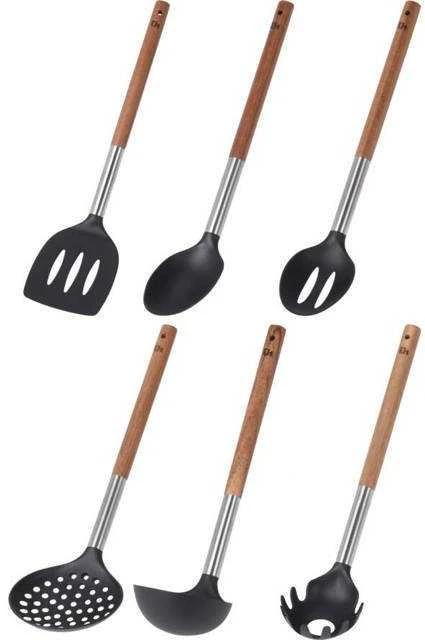 Excellent Houseware Virtuvės reikmenų rinkinys su stovu 7 vnt.