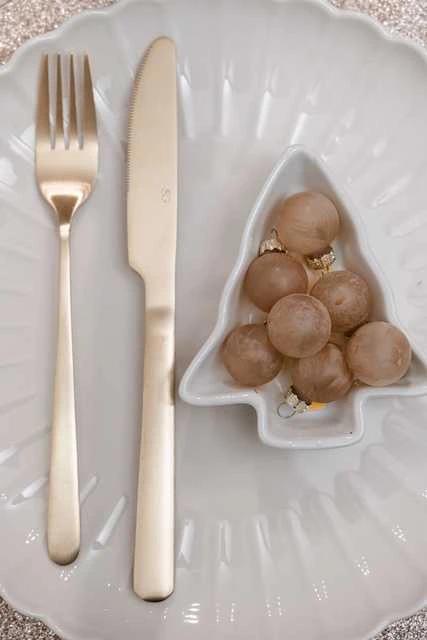 Secret De Gourmet PIECES Žalias HARMONY stalo įrankių rinkinys, 24 vnt., aukso spalva