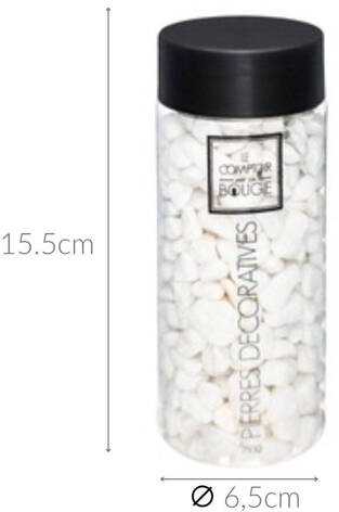 Atmosphera PIERRE DÉCO dekoratyviniai akmenys, 750 g, balti