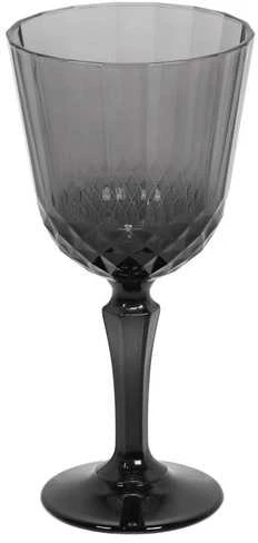 Excellent Houseware Pilkos stiklinės vyno taurė, 310 ml