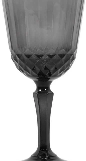 Excellent Houseware Pilkos stiklinės vyno taurė, 310 ml