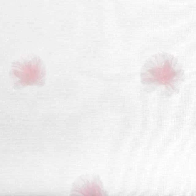 Atmosphera Rožinė Kūdikio kambario langas Serbentas su rožinėmis pompomis margintas, 140 x 240 cm