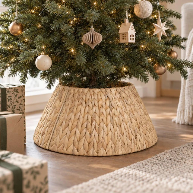 Fééric Lights and Christmas Woven medžio stand cover, medžio collar, Ø 56 cm
