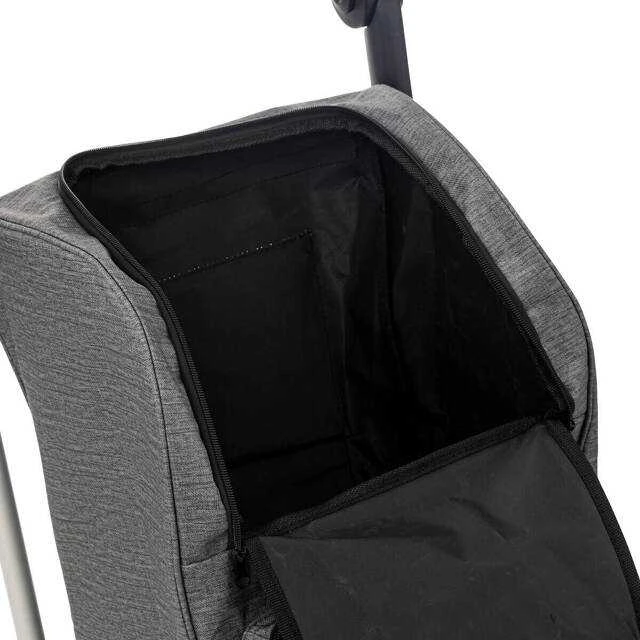Pirkinių vežimėlis ant stabilių ratų, pilkas, 46 l