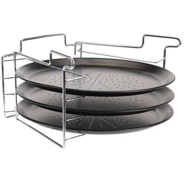 Mondex Pizza Baking Set: 3 Metal Blades + Stand
