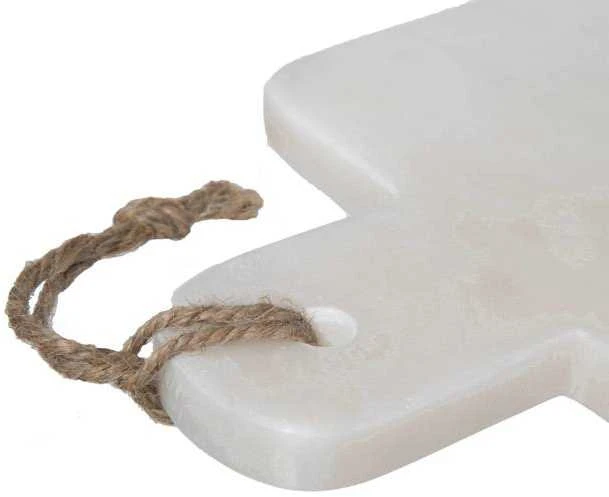 Secret De Gourmet Pjovimo lenta GEOM HYGGE, 15 x 30 cm, marmurinė, balta