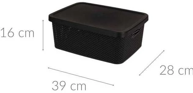 Storage Solutions Plastikinis indas su dangteliu, 13 l