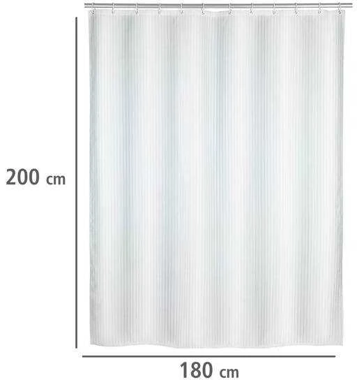 Poliesterio dušo užuolaidos vandeniui atsparios PALAIS + 12 tvirtinimo žiedų 200 x 180 cm WENKO