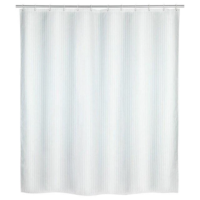 Poliesterio dušo užuolaidos vandeniui atsparios PALAIS + 12 tvirtinimo žiedų 200 x 180 cm WENKO