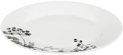 Secret De Gourmet PIECES Porcelianiniai stalo įrankiai 6 asmenims, BALTOS GĖLĖS, 18 dalių